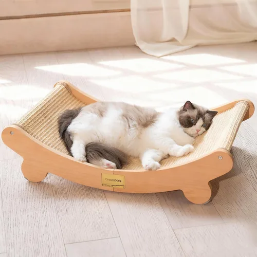 CHEERHOME PETS Cama para Rascador de Gatos de Sisal para Gatos de Interior Cuna para Rascar Almohadilla para Gatos Silla de Gato Sisal Natural Poste