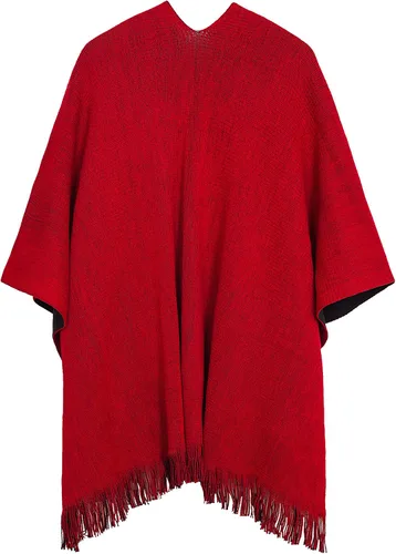 Miniatura 14 de Urban CoCo Poncho vintage de invierno para mujer, capa con borlas, chal envolvente