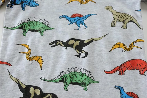 Miniatura 47 de Little Hand Pijamas para niños pequeños, Monster Truck 100% algodón, dinosaurio para niños, 2 piezas, ropa de dormir, conjuntos de ropa de dormir