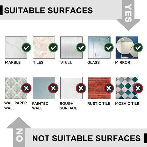 Miniatura 4 de Estante organizador de ducha con ganchos, organizador de almacenamiento, se puede montar en la pared sin agujeros para baño, baño, baño