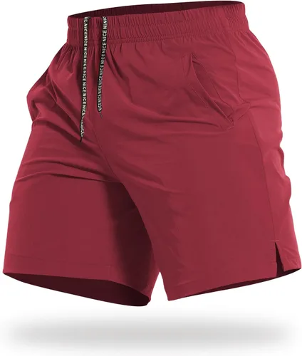 Miniatura 18 de CANGHPGIN Pantalones cortos deportivos de entrenamiento para hombre de 7 pulgadas / 5 pulgadas, de secado rápido, pantalones cortos de correr