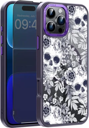 Miniatura 108 de Goodon Funda para iPhone 17 Pro con protector de pantalla de privacidad, compatible con Magsafe, a prueba de golpes, translúcida mate, bonita funda