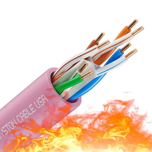 Miniatura 24 de Syston Cable Technology Cable de Internet Ethernet Cat6e – 10 pies, 600 MHz 23AWG de alambre de cobre sólido desnudo apto