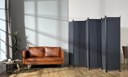 Miniatura 10 de MAYOLIAH Divisores de habitación plegables de 6 paneles, pantalla de privacidad de 10 pies de ancho, 6 pies de alto, separador de paredes de oficina