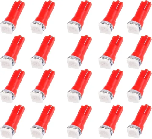 Bombillas de ledes Cciyu T5 58 70 73 74 acuñadas para indicador de tablero de mando 1-SMD 5050 para instrumento de tablero de mando, bombillas de