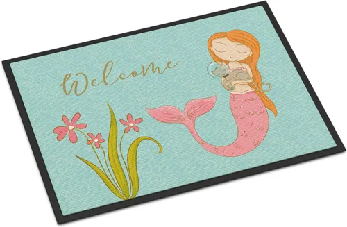 Miniatura 11 de Caroline's Treasures BB8537MAT - Felpudo de delfín bajo el agua de 18 x 27 pulgadas, tapete para puerta delantera interior y exterior, para entrada
