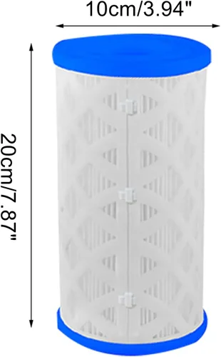 Miniatura 5 de Paquete de 6 filtros universales para piscina tipo A tipo C o III de repuesto para bomba de cartucho de filtro de piscina, filtro reutilizable tipo