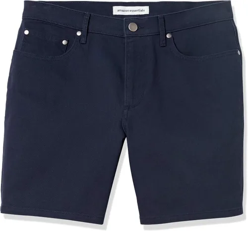 Miniatura 6 de Tienda Essentials Pantalones cortos elásticos con 5 bolsillos y entrepierna de 7 pulgadas para hombre