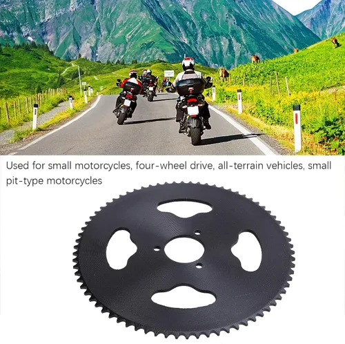 Miniatura 3 de Piñón trasero de acero T8F 74T, piñón trasero de 1.181 in, piñón trasero de motocicleta para motocicleta pequeña, vehículo todo terreno