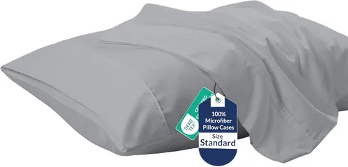 Miniatura 39 de Royale Linens Juego de 2 fundas de almohada Queen – Fundas de almohada de cama – 20 x 30 pulgadas – Fundas de almohada negras – 1800 microfibra