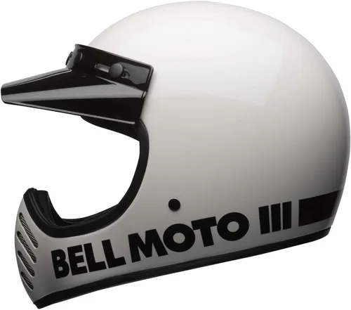 Miniatura 5 de Casco Bell Moto-3, Blanco Clásico, Mediano