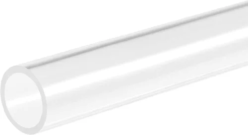 Miniatura 45 de MECCANIXITY Tubo de acrílico rígido redondo transparente 1mm(0.04") DI 3mm(1/8") DE 305mm(12") para lámparas y linternas, sistema de refrigeración
