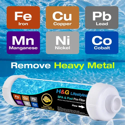 Miniatura 2 de H&G lifestyles Filtro de hierro de metal pesado para manguera de jardín, filtro de manguera para llenar bañera de hidromasaje, piscina, spa, diseño