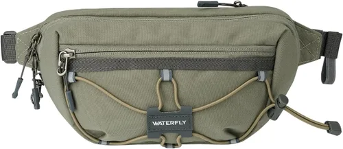 Miniatura 11 de WATERFLY Riñonera ligera y pequeña: Bolso de 1.5L, mini, delgado, cruzado, de cintura, con bloqueo RFID, antirrobo y resistente al agua para Negro