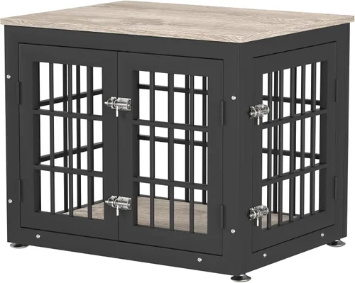 Miniatura 36 de rehomerance Mueble de jaula de perro resistente de 26 pulgadas para perros pequeños, mesa auxiliar decorativa para casa de mascotas, muebles