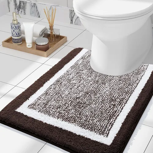 Miniatura 21 de OLANLY Alfombras de baño 24x16, tapete de baño de microfibra extra suave y absorbente, antideslizante, lavable a máquina, alfombra de baño esponjosa
