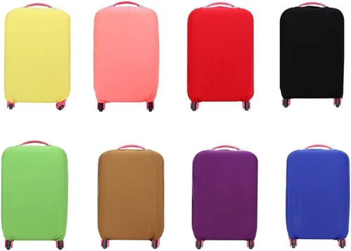Miniatura 6 de Sewroro Funda protectora de maleta, protector de maleta, lavable, color negro, elástico, para equipaje de viaje, para 22-24 pulgadas