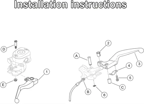 Miniatura 4 de Manija de motocicleta Palanca de embrague de freno para Harley Sportster Iron 883 1200 2014-2023 Kit de palanca de control manual Accesorios