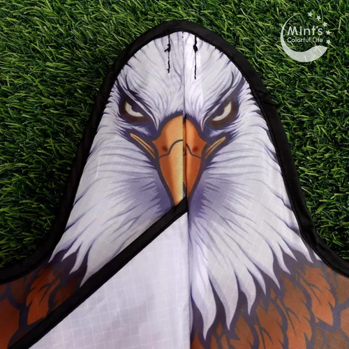 Miniatura 3 de Cometa de águila calva para adultos y niños, cometas enormes fáciles de volar cometa de una sola línea para viaje a la playa