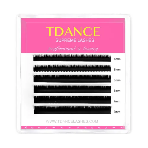 Miniatura 14 de TDANCE - Extensiones de pestañas clásicas, pestañas planas, extensiones de pestañas 0.15mm, rizo D, extensiones de pestañas elípticas, 8-15mm