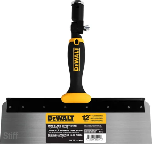 Miniatura 2 de DEWALT Cuchillo offset de 18 pulgadas, hoja STIFF de acero inoxidable de 0.024 in Mango de agarre suave DXTT-2-390