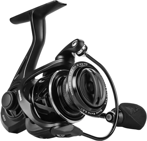Miniatura 10 de KastKing Zephyr Spinning Reels – 7+1/6+1 BB – Carbon Fiber Drag – Stainless Steel Shaft – Aluminum & CNC Spool – Black/Green/Orange – Sizes 500/1000