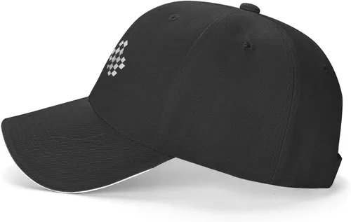 Miniatura 3 de Waldeal Men's Baseball Caps Checkered Flags Race Car Flag Pole Adjustable Dad Hat