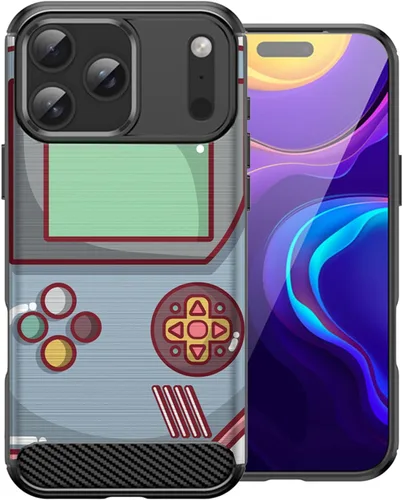 Miniatura 12 de CasesOnDeck - Funda compatible con Apple iPhone 17 Pro Max, diseño de TPU con patrón pictórico, flexible, delgada y elegante (casete retro)