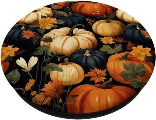 Miniatura 2 de Calabazas con patrón de otoño PopSockets estándar PopGrip