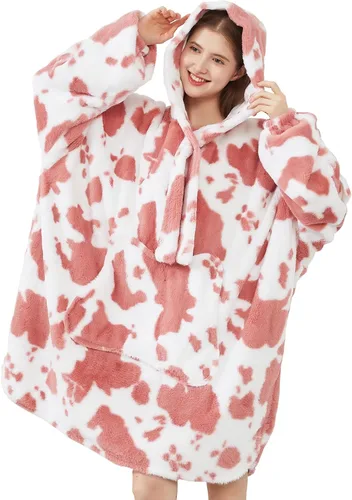 Miniatura 10 de Softan Manta con Capucha, Sudadera de Gran Tamaño para Adultos, Mujeres y Hombres, Regalo, Manta con Capucha Súper Acogedora y Cálida, Sudadera