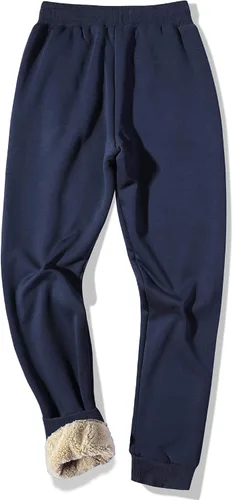 Miniatura 40 de MACHLAB Pantalones deportivos térmicos de forro polar para hombre, pantalones de chándal gruesos y cálidos para invierno