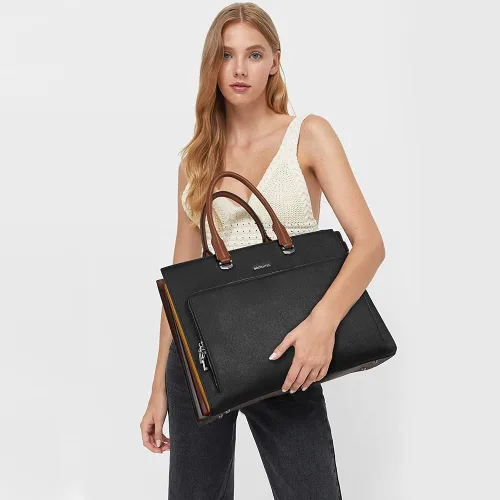 Miniatura 3 de BOSTANTEN Maletín para mujer de piel con cartera de cuero BOSTANTEN para mujer