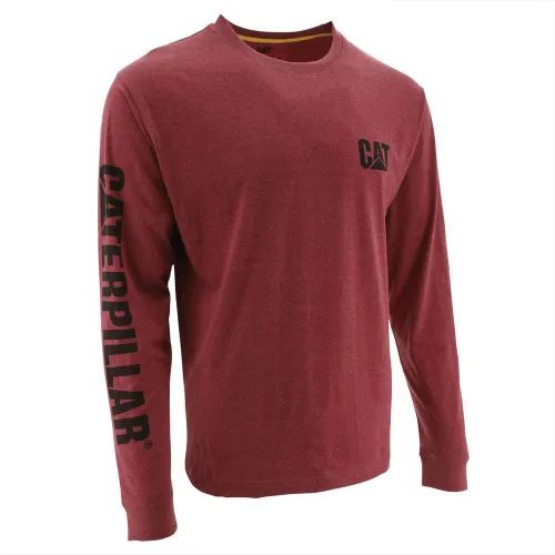 Cat erpillar - Camiseta de manga larga para hombre con lazo de gestión de alambre y logotipo de trabajo para gatos
