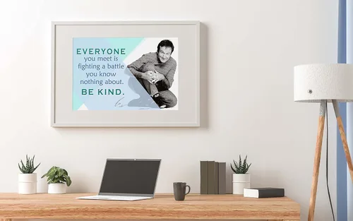 Miniatura 4 de Robin Williams Póster motivacional Citas inspiradoras Carteles de aula Premios de actor de cine Comediante Billar Mercancía cómica Teatro Autógrafo