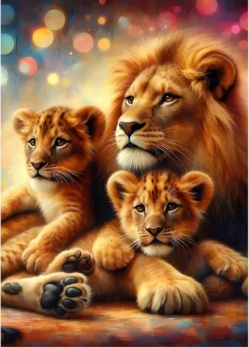 Miniatura 20 de RICUVED Kits de arte de diamantes para adultos, kits de arte de diamantes de tigre, arte de diamantes de fantasía 5D, cielo estrellado, gemas