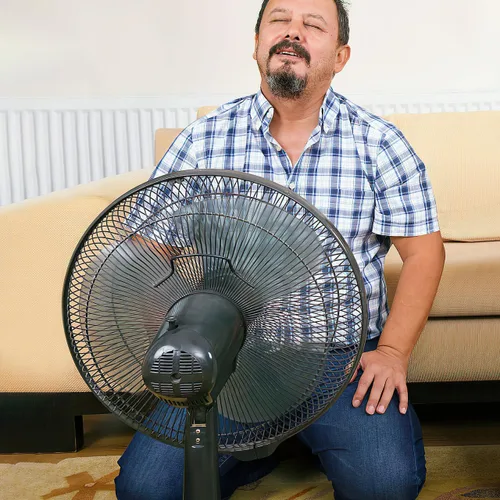 Miniatura 9 de Hoja de ventilador de plástico de 16 pulgadas con cubierta de tuerca, pieza de repuesto de 3 cuchillas para muchos ventiladores de pedestal, de pie