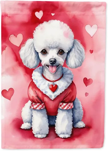 Miniatura 29 de Caroline's Treasures DAC5292CHF - Bandera de Border Collie My Valentine House para porche, grande, con manga para porche, para colgar en la pared
