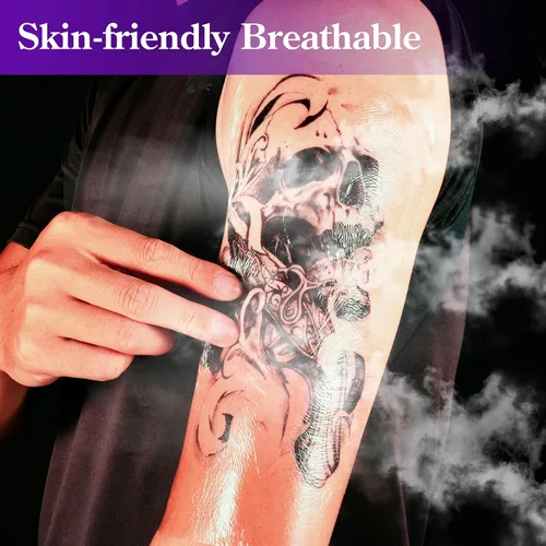 Miniatura 2 de Vendaje de cuidado posterior para tatuajes, 6 pulgadas x 2 yardas, película transparente impermeable para segunda piel, curación, vendajes adhesivos