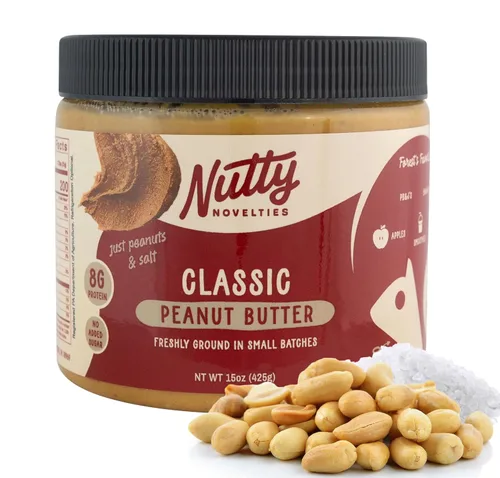 Miniatura 25 de Nutty Novelties Mantequilla de maní, alta en proteínas, baja en azúcar, mantequilla de maní saludable, mantequilla de maní completamente natural