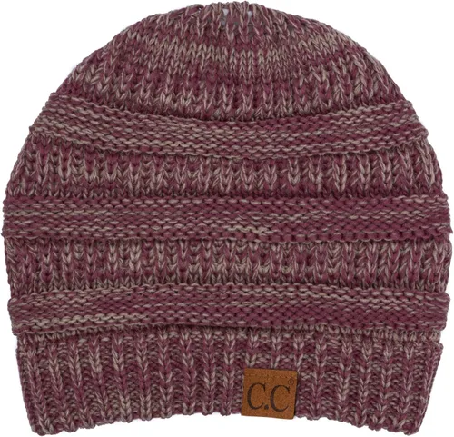 Miniatura 503 de C.C Trendy Warm Chunky Soft Stretch Cable Knit Beanie