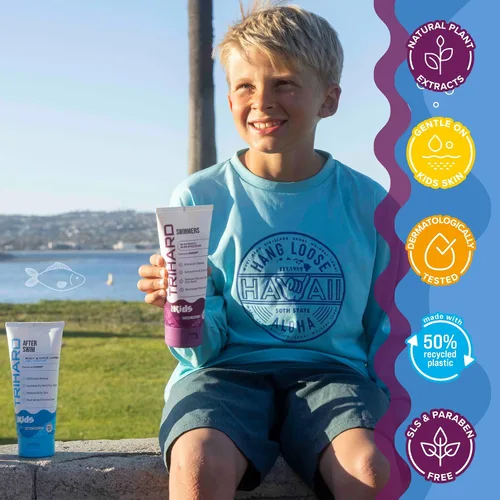 Miniatura 5 de TRIHARD Kit de eliminación de cloro para niños, champú, lavado facial y corporal para el cabello y la piel de los niños, limpiador suave después