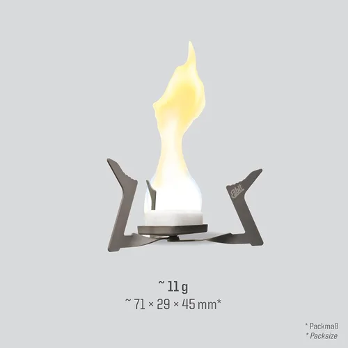 Miniatura 4 de Esbit Estufa de titanio plegable ultraligera de 0.41 oz (0.4 onzas) para uso con tabletas de combustible sólido