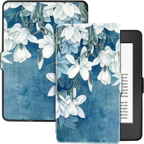 Miniatura 13 de Funda delgada para Kindle Paperwhite de 5ª/6ª/7ª generación antes de 2018 (versión 2012-2017, modelo EY21 y DP75SDI) – Funda protectora de piel Negro