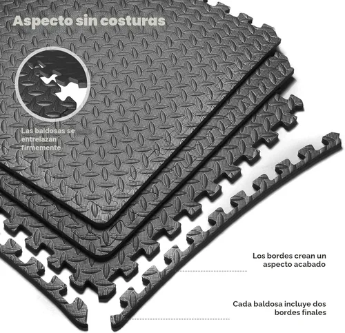 Miniatura 5 de Tapete de Gimnasio en Casa, Tapete de Ejercicio de Rompecabezas, Baldosas de Espuma EVA Entrelazadas para Equipos de Entrenamiento en Casa y Áreas