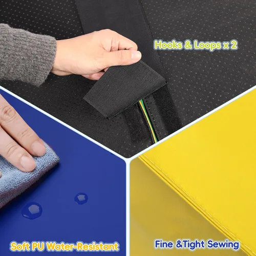 Miniatura 7 de TOLEAD Juego de bloques de espuma suave para escalar – Gran set de juguetes de juego suave 5-en-1 con arco para escalar, gatear y deslizarse