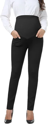 Miniatura 8 de PACBREEZE Women's Maternity Work Pants Stretchy High Waist Skinny Leg Pregnancy Business Casual Dress Pants