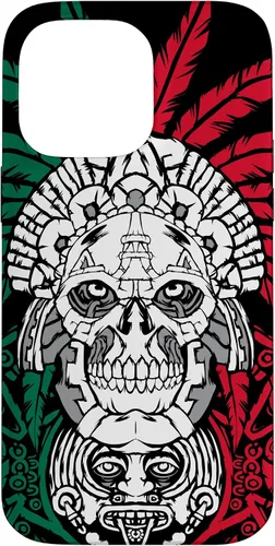 Miniatura 20 de iPhone 11 Pro Max Aztec Warrior Skull - Ancestros mexicanos - Funda de raíces mexicanas