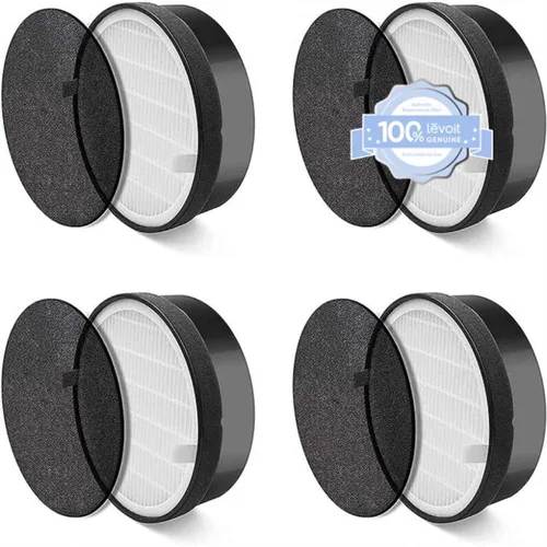 Miniatura 3 de LEVOIT LV-H132 - Filtro de repuesto para purificador de aire, filtros genuinos LV-H132-RF, carbón activado de alta eficiencia para la eliminación