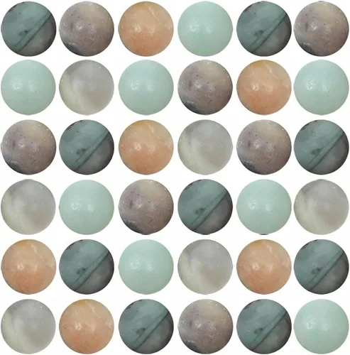 Miniatura 55 de Cuentas de piedra natural, 100 cuentas redondas de obsidiana negra de 0.315 pulgadas (0.315 in), cuentas sueltas de piedra auténtica