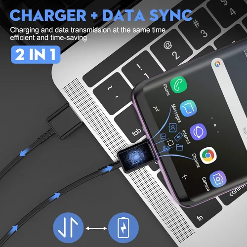 Miniatura 5 de Cargador USB C Samsung de carga rápida para teléfono Android tipo C de 6.6 pies para Samsung Galaxy Phone